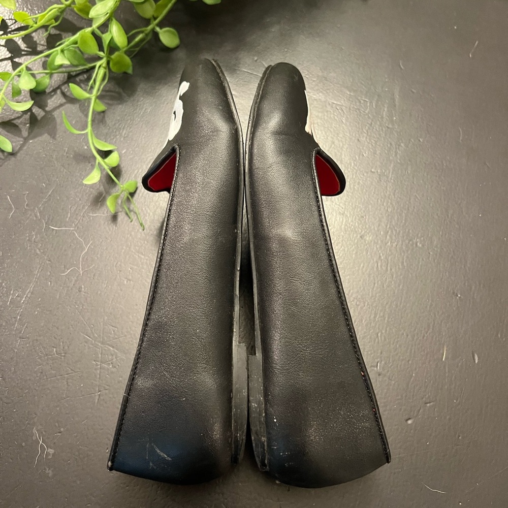 Strange Cvlt Cult Lydia SPOOKY Halloween Horror Gothic Punk Flats Shoes Size 6 - Picture 14 of 16